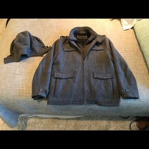 Kenneth Cole(L)Peacoat w/ Zipper Hood.